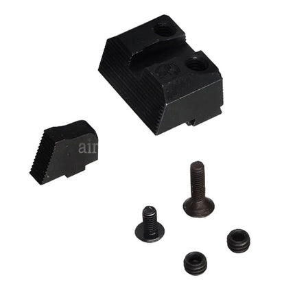 Guns Modify GM CNC Steel SU Style Suppressor Front Rear Sight Set For WE(WE-TECH) Tokyo Marui G-Series GBB Pistols Airsoft Black