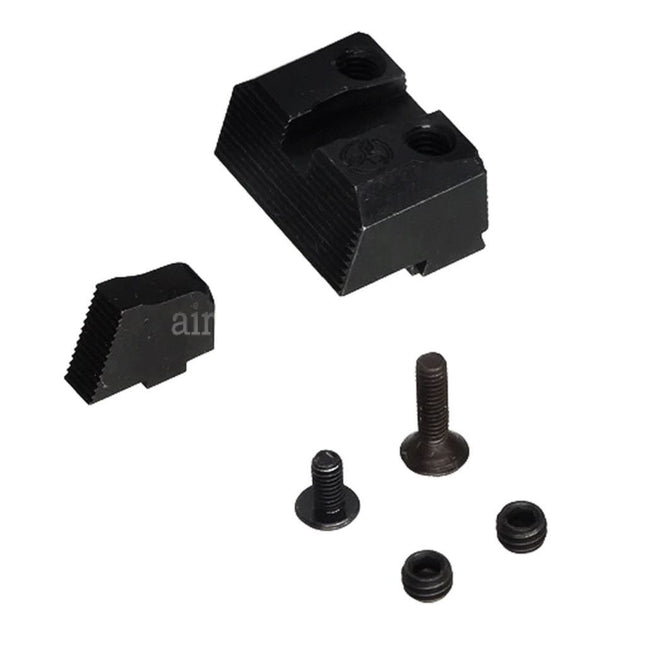 Guns Modify GM CNC Steel SU Style Suppressor Front Rear Sight Set For WE(WE-TECH) Tokyo Marui G-Series GBB Pistols Airsoft Black