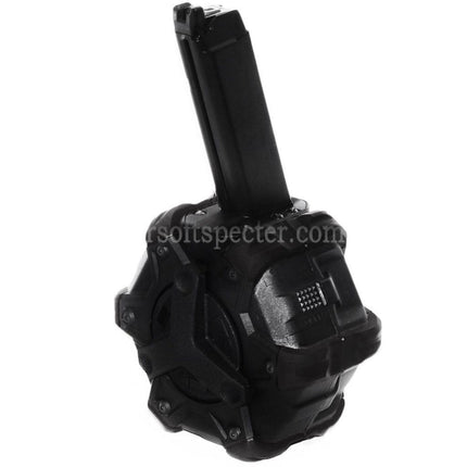 WE (WE-TECH) 350rd Gas Drum Magazine for G17 G18C G-Series GBB Pistols Airsoft