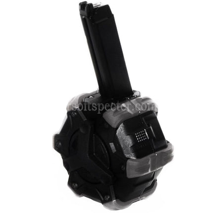 WE (WE-TECH) 350rd Gas Drum Magazine for G17 G18C G-Series GBB Pistols Airsoft