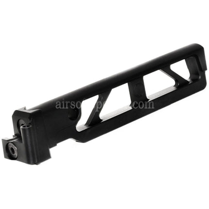 Crosse pliante 5KU Aluminium 6 positions Skeleton ST-6 avec adaptateur pour répliques D-Boys GHK LCT CYMA AKS74 AK-105 Series AEG GBB Airsoft Noir