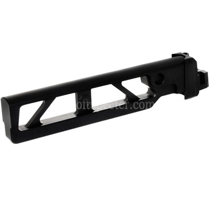 5KU Aluminium 6-Positions Skeleton ST-6 Folding Stock Tube with Adaptor for E&L AKS74 AK-105 Series AEG GBB Rifles Airsoft Black