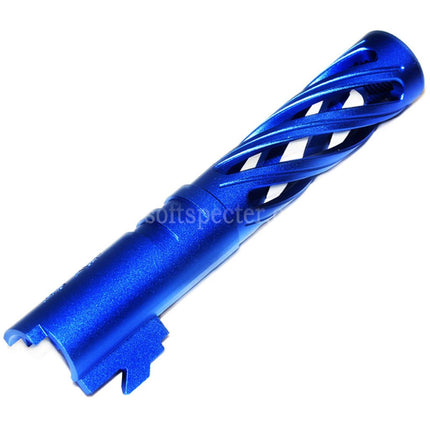 5KU 4.3 Inches 106mm/110mm CNC Tornado Spiral Hollow Outer Barrel +11mm CW for Tokyo Marui Hi-Capa 4.3 GBB Pistols Airsoft