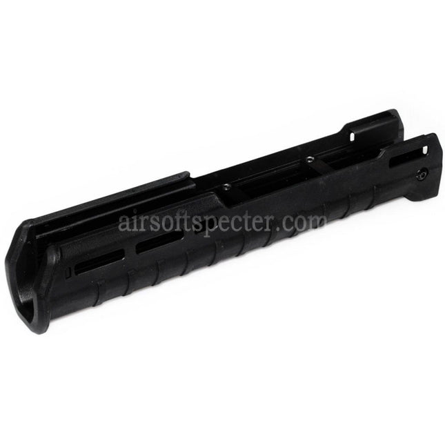 CYMA 297mm Polymer ZHUKOV Style AKM M-LOK Lower Handguard System For CYMA CM077 AK Zhukov Series AEG Rifles Airsoft Black