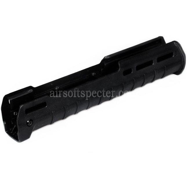 CYMA 297mm Polymer ZHUKOV Style AKM M-LOK Lower Handguard System For CYMA CM077 AK Zhukov Series AEG Rifles Airsoft Black