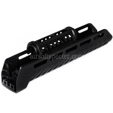 CYMA 110mm/265mm Polymer ZHUKOV Style AKM M-LOK Upper Lower Handguard System For CYMA AK Series AEG Rifles Airsoft Black
