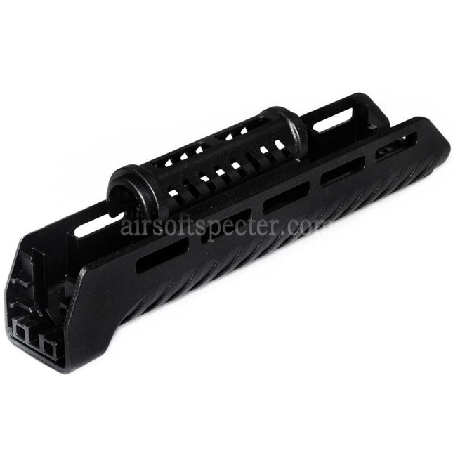CYMA 110mm/265mm Polymer ZHUKOV Style AKM M-LOK Upper Lower Handguard System For CYMA AK Series AEG Rifles Airsoft Black
