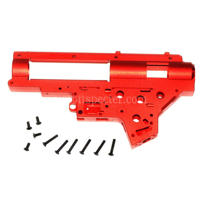CYMA CNC Aluminum 8mm QD Gearbox Shell For CYMA Platinum Series SR25 QBS Series AEG Rifles Airsoft Red