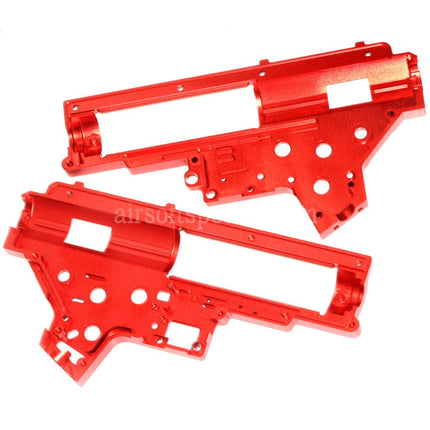 CYMA CNC Aluminum 8mm QD Gearbox Shell For CYMA Platinum Series SR25 QBS Series AEG Rifles Airsoft Red