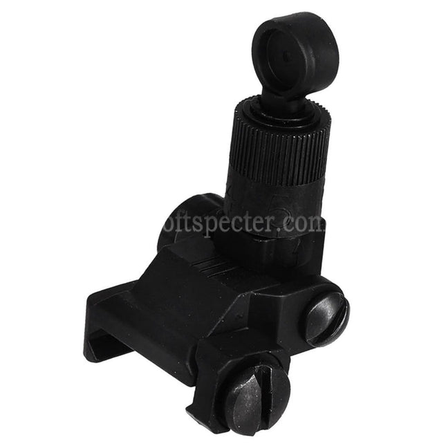 CYMA KAC Style Micro 600m Flip Up Rear Sight For 20mm 1913 Picatinny Rail M4 M16 AEG Rifles Airsoft