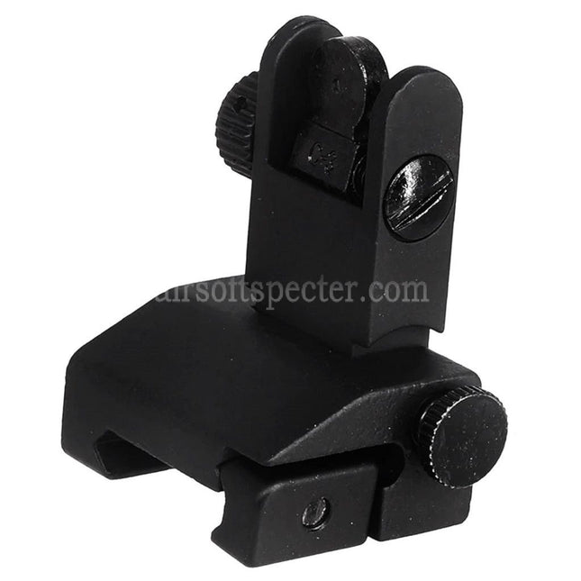 CYMA Metal Flip Up Rear Sight For 20mm 1913 Picatinny Rail M4 M16 AEG Rifles Airsoft