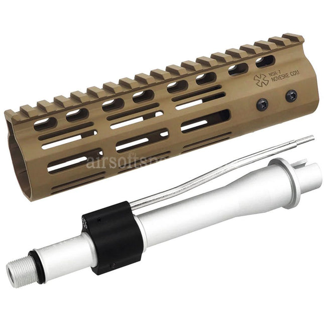 CYMA CGS Noveske SBR NSR7 (7) M-Lok Handguard Rail System with Outer Barrel For CYMA CGS AR M4 Tokyo Marui M4 MWS GBB Rifles Airsoft