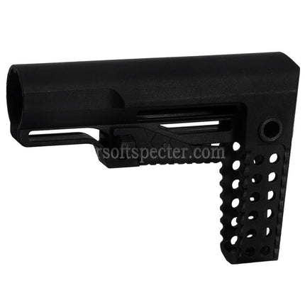 APS RS-4 Retractable Butt Stock with QD Sling Mount and Paracord For M4 AEG Buffer Tube Rifles Airsoft Black