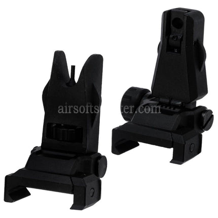 APS New Hawk Flip Up Front Rear Sight For 20mm 1913 Picatinny Rail M4 M16 AEG Rifles Airsoft