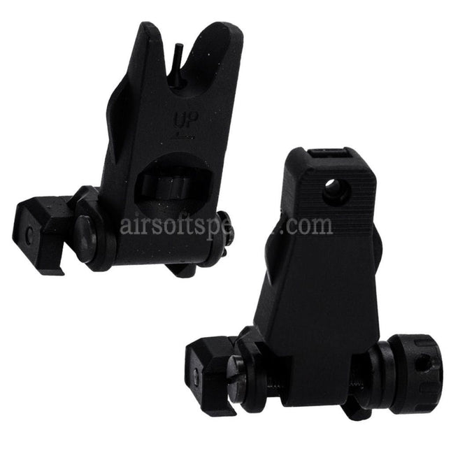 APS New Hawk Flip Up Front Rear Sight For 20mm 1913 Picatinny Rail M4 M16 AEG Rifles Airsoft