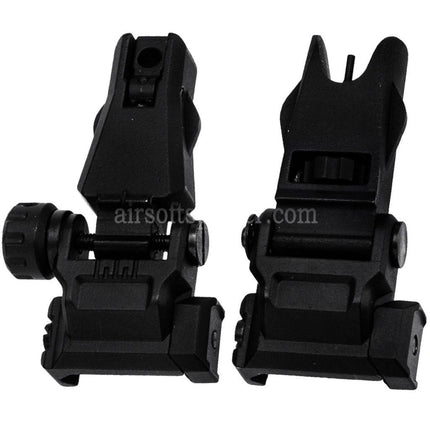 APS New Hawk Flip Up Front Rear Sight For 20mm 1913 Picatinny Rail M4 M16 AEG Rifles Airsoft