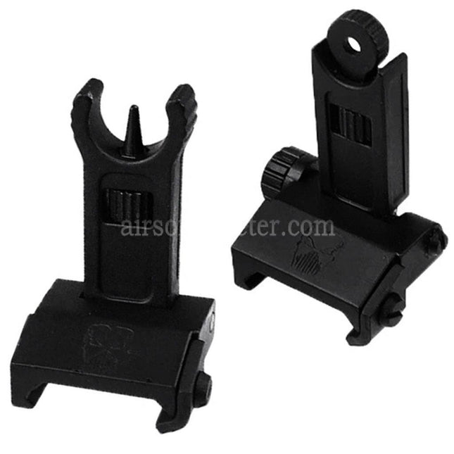 APS New Phantom Flip Up Front Rear Sight For 20mm 1913 Picatinny Rail M4 M16 AEG Rifles Airsoft