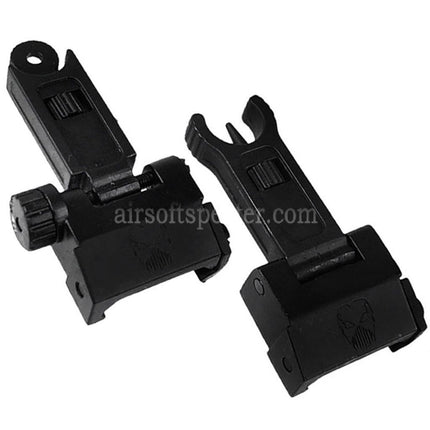 APS New Phantom Flip Up Front Rear Sight For 20mm 1913 Picatinny Rail M4 M16 AEG Rifles Airsoft