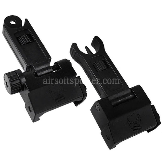 APS New Phantom Flip Up Front Rear Sight For 20mm 1913 Picatinny Rail M4 M16 AEG Rifles Airsoft