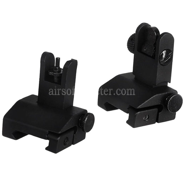 CYMA Metal Flip Up Front Rear Sight For 20mm 1913 Picatinny Rail M4 M16 AEG Rifles Airsoft