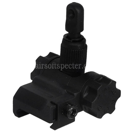 CYMA Plastic SCAR Flip Up Rear Sight For 20mm 1913 Picatinny Rail AEG Rifles Airsoft