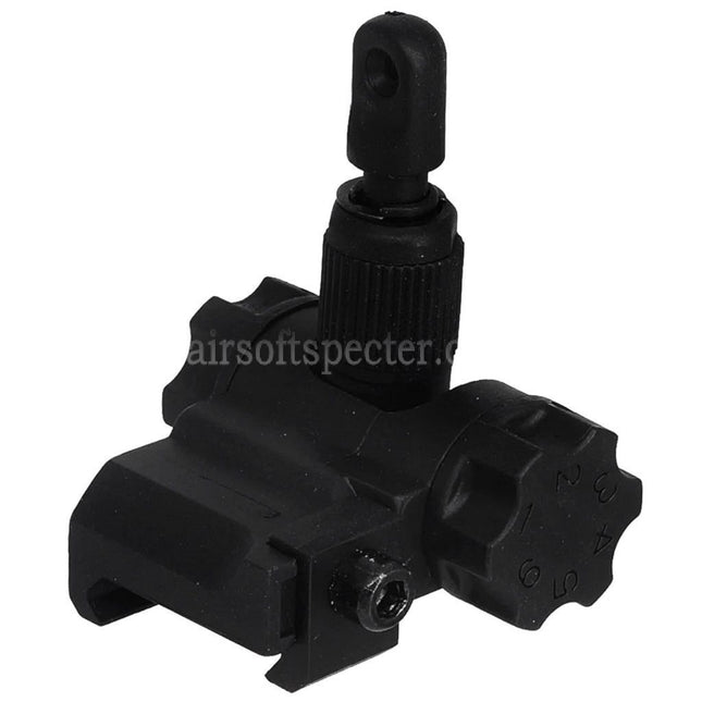 CYMA Plastic SCAR Flip Up Rear Sight For 20mm 1913 Picatinny Rail AEG Rifles Airsoft
