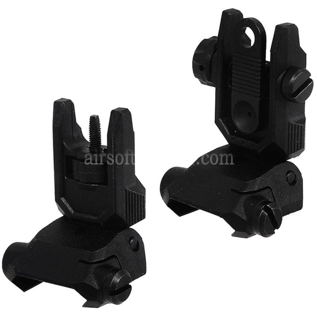 CYMA Enhanced Polymer KRISS Vector Style Flip Up Front Rear Sight For 20mm 1913 Picatinny Rail AEG Rifles Airsoft