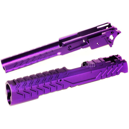 5KU CNC Aluminium Matrix Style Slide and Middle Frame Set For Tokyo Marui Hi-Capa Series GBB Pistols Airsoft