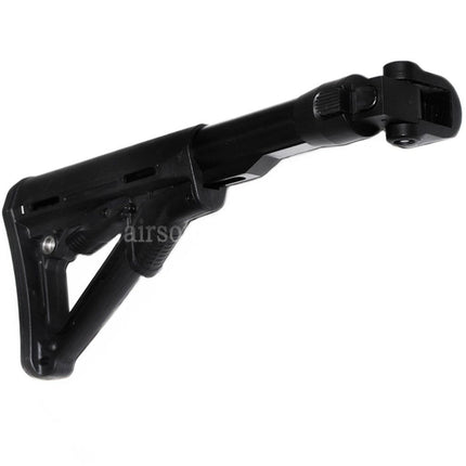 CYMA 6-Positions CTR Style Retractable Folding Stock For CYMA CM076 AK74 Series AEG Rifles Airsoft Black