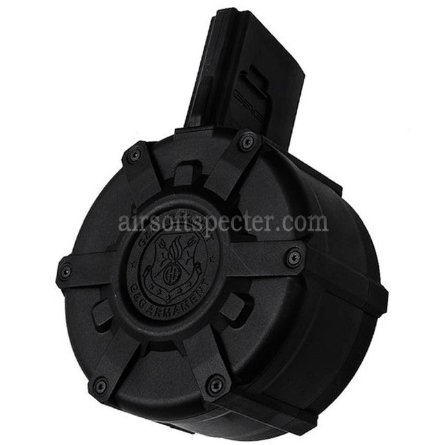 G&G 2300rd Polymer Drum Magazine For G&G M4 M16 Series AEG Rifles Airsoft Black