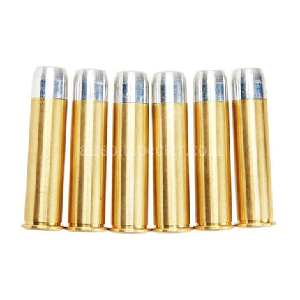 King Arms 6pcs Set Metal Shell Cartridge For King Arms Python.357 Version 2 Series Gas Revolvers Pistols Airsoft
