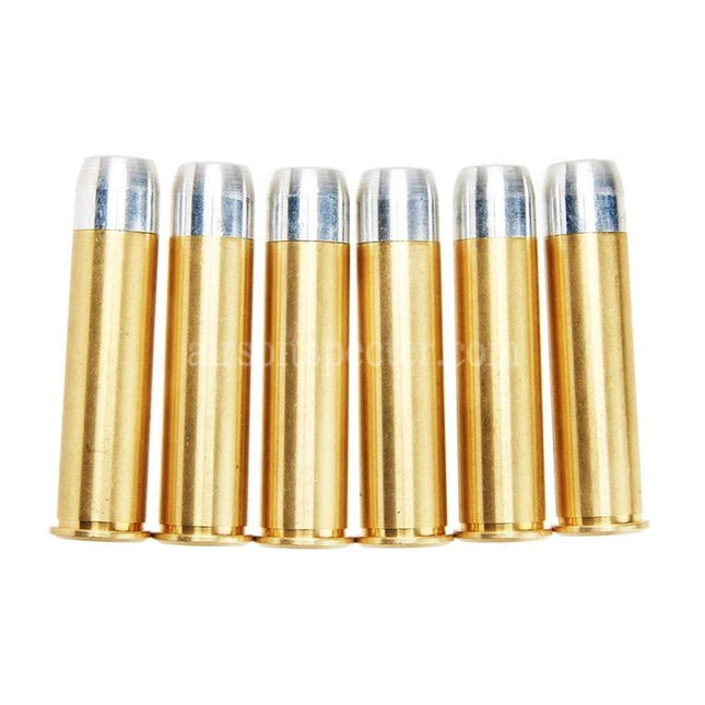King Arms 6pcs Set Metal Shell Cartridge For King Arms Python.357 Version 2 Series Gas Revolvers Pistols Airsoft