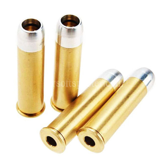 King Arms 6pcs Set Metal Shell Cartridge For King Arms Python.357 Version 2 Series Gas Revolvers Pistols Airsoft