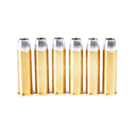 King Arms 6pcs Set Metal Shell Cartridge For King Arms Peacemaker SAA .45 Series Revolvers Pistols Airsoft