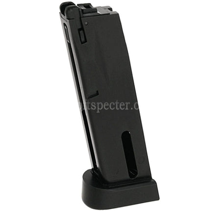 KJ WORKS 25rd Co2 Magazine Suitable For KJ SRC Tokyo Marui WE M9 Series GBB Pistols Airsoft Black