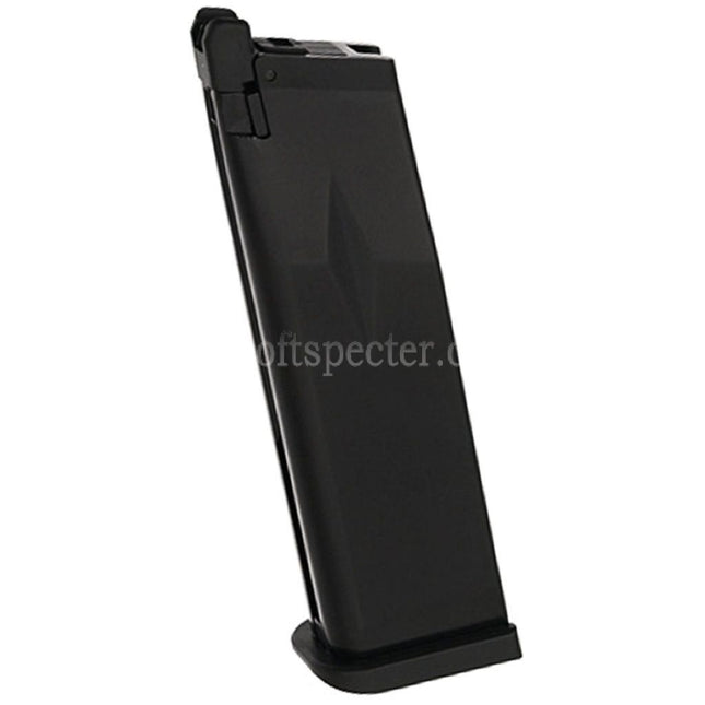 KJ WORKS 28rd Gas Magazine KP-05 KP-06 KP-08 KP-11 Suitable For Hi-Capa Series GBB Pistols Airsoft Black
