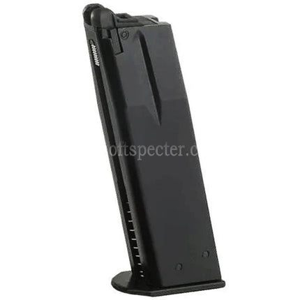 KJ WORKS 25rd Gas Magazine Suitable For KJ KP-09 CZ-75 KP-15 Shadow 2 Series GBB Pistols Airsoft Black