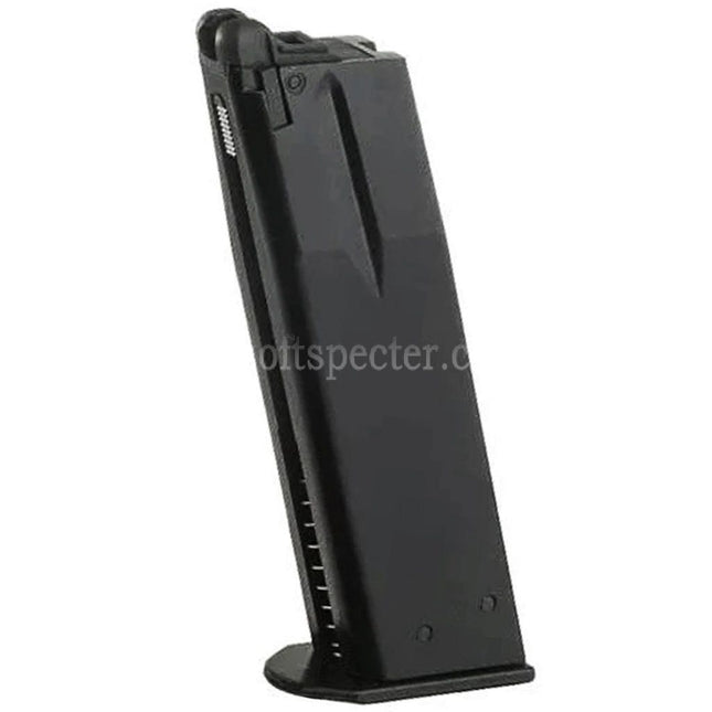 KJ WORKS 25rd Gas Magazine Suitable For KJ KP-09 CZ-75 KP-15 Shadow 2 Series GBB Pistols Airsoft Black