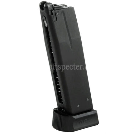 KJ WORKS 26rd Gas Magazine Suitable For KJ KP-15 Shadow 2 KP-09 CZ-75 Series GBB Pistols Airsoft Black