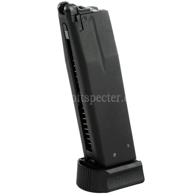 KJ WORKS 26rd Gas Magazine Suitable For KJ KP-15 Shadow 2 KP-09 CZ-75 Series GBB Pistols Airsoft Black