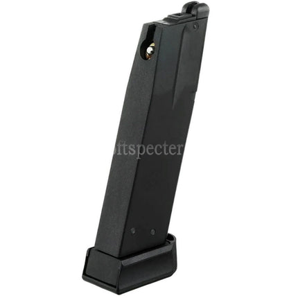 KJ WORKS 26rd Gas Magazine Suitable For KJ KP-15 Shadow 2 KP-09 CZ-75 Series GBB Pistols Airsoft Black