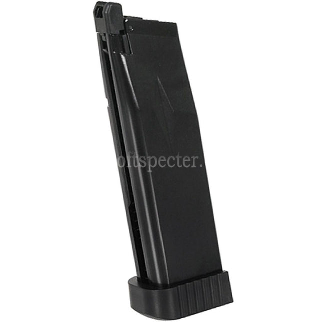 KJ WORKS 28rd Gas Magazine KP-06 Suitable For Hi-Capa Series GBB Pistols Airsoft Black