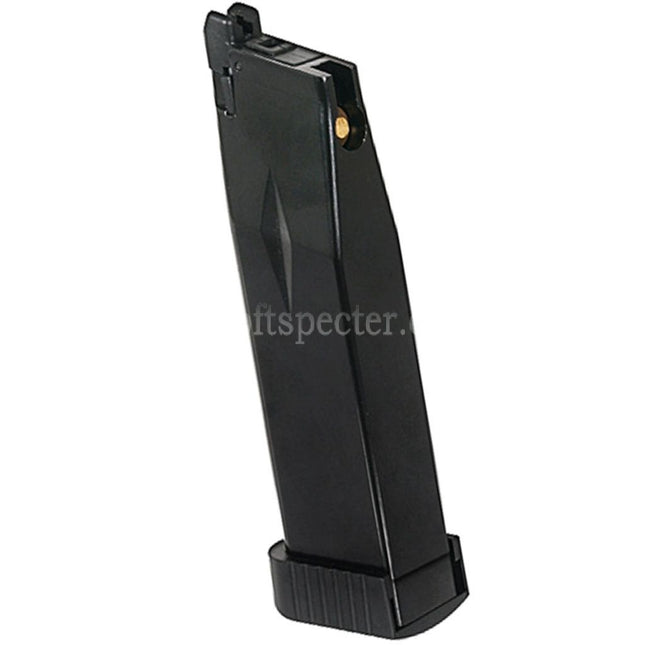 KJ WORKS 28rd Gas Magazine KP-06 Suitable For Hi-Capa Series GBB Pistols Airsoft Black
