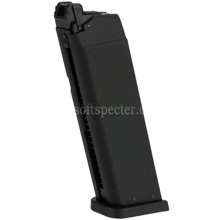 KJ WORKS 24rd Gas Magazine Suitable For KP-13 KP-17 KP-18 G17 G18C G34 G35 Series GBB Pistols Airsoft Black