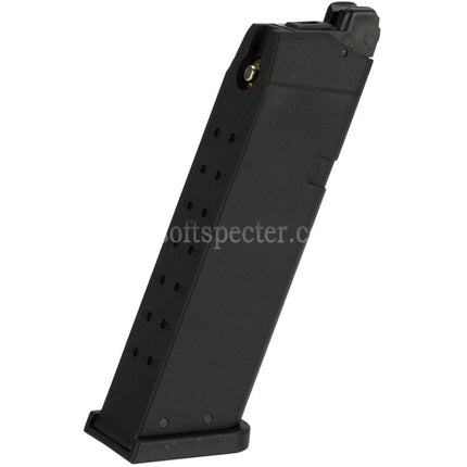 KJ WORKS 24rd Gas Magazine Suitable For KP-13 KP-17 KP-18 G17 G18C G34 G35 Series GBB Pistols Airsoft Black
