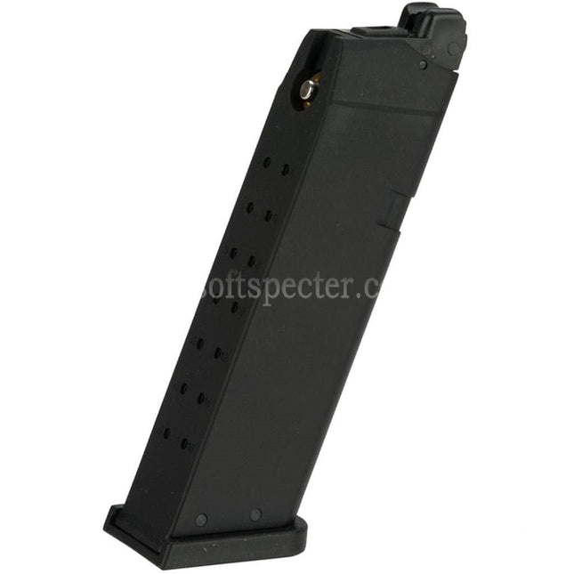 KJ WORKS 24rd Gas Magazine Suitable For KP-13 KP-17 KP-18 G17 G18C G34 G35 Series GBB Pistols Airsoft Black