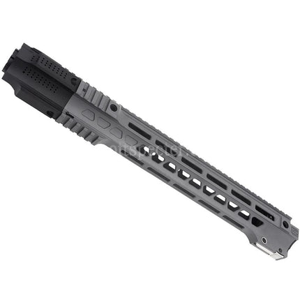 CYMA CGS SAI GRY 13.5 Inches M-LOK Handguard Rail System with Barrel Front Kit Set Suitable For CGS AR M4 SAI GRY Tokyo Marui MWS GBB Rifles