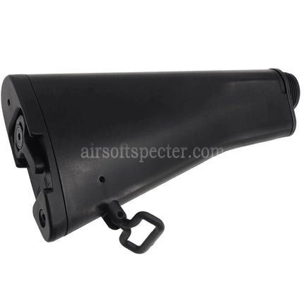 CYMA CGS CAR-15 R607 Style Collapsible Stock Suitable For CYMA CGS Tokyo Marui M4 Series MWS GBB Rifles Airsoft Black