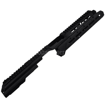 5KU Chassis SAG Style MK3 Monolithic M-Lok Handguard Rail System Railed Dust Cover Set For Tokyo Marui AKM GBB Series Rifles Airsoft Black