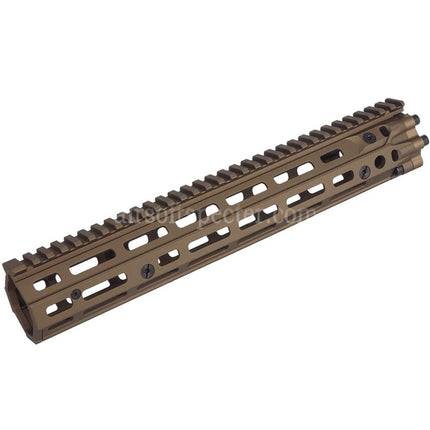 CYMA EMG Daniel Defense Licensed CNC Aluminum 12.5 Inches Free Float M-LOK RIS III Handguard Rail System For M4 M16 Series AEG Rifles Airsoft